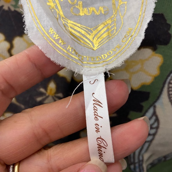 Owl Sweater Cardigan Size S Knitted Dove Brand - Picture 9 of 12